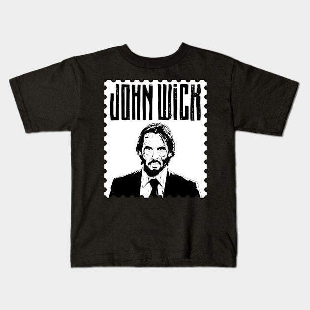 Jhon Wick Kids T-Shirt by Stamp